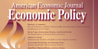 American Economic Journal: Economic Policy Titelseite des American Economic Journal: Economic Policy